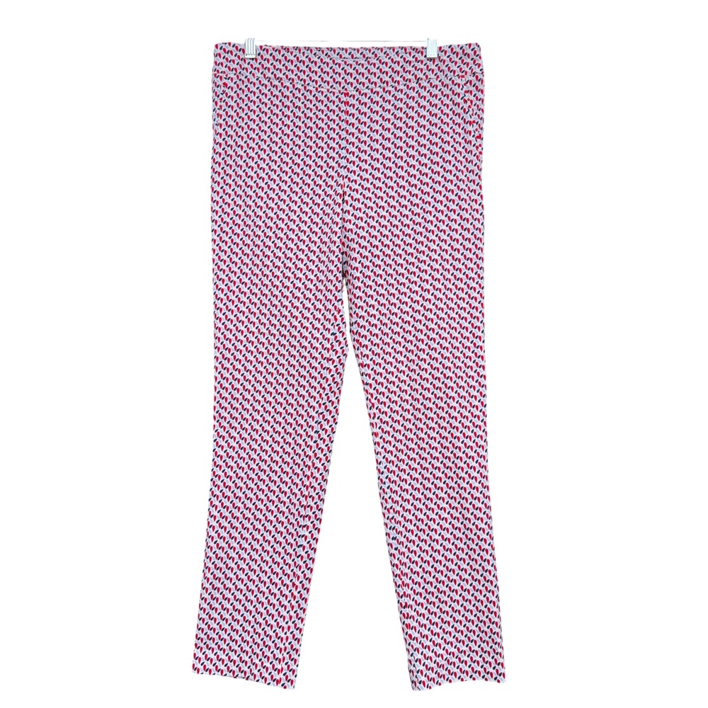 Carolina Belle Montreal Straight‎ Leg Pants Womens 10 Rayon Blend Multicolor